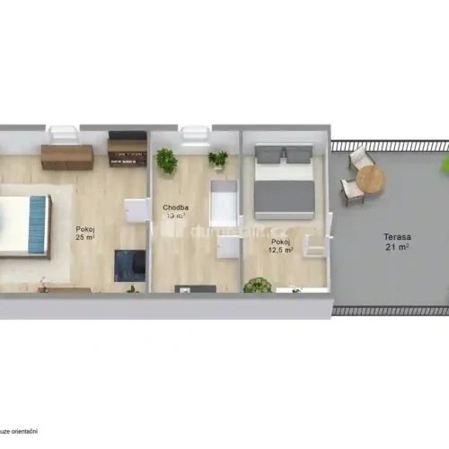 půdorys domu Oloví dispozice místností