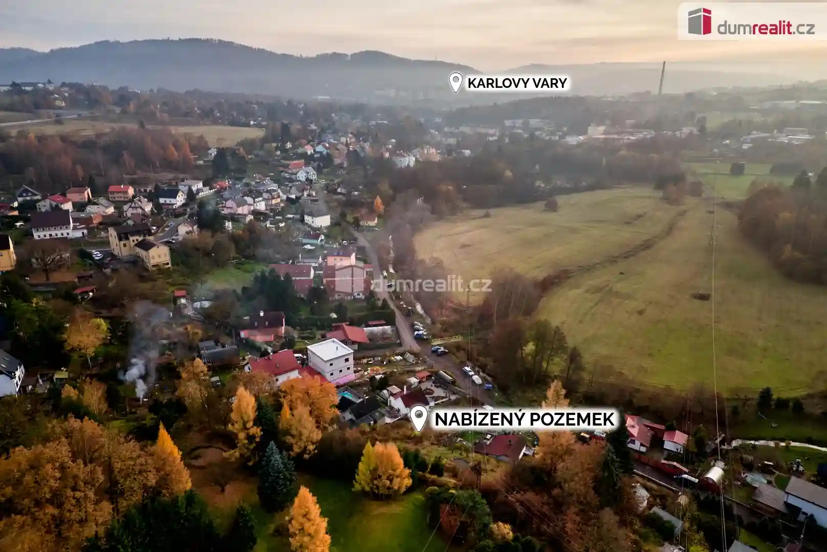 Pozemek Dalovice zahradní kůlna